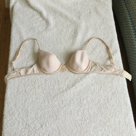 Vintage Victoria's Secret Nude Bra Lightly Padded - Sz 34C - Picture 2 of 15